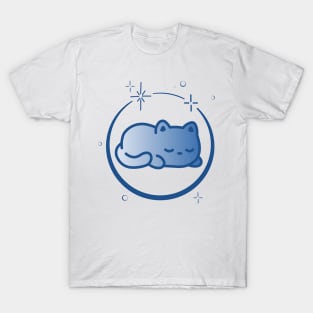 Cute Cat Kitten Kitty in Space Galaxy T-Shirt